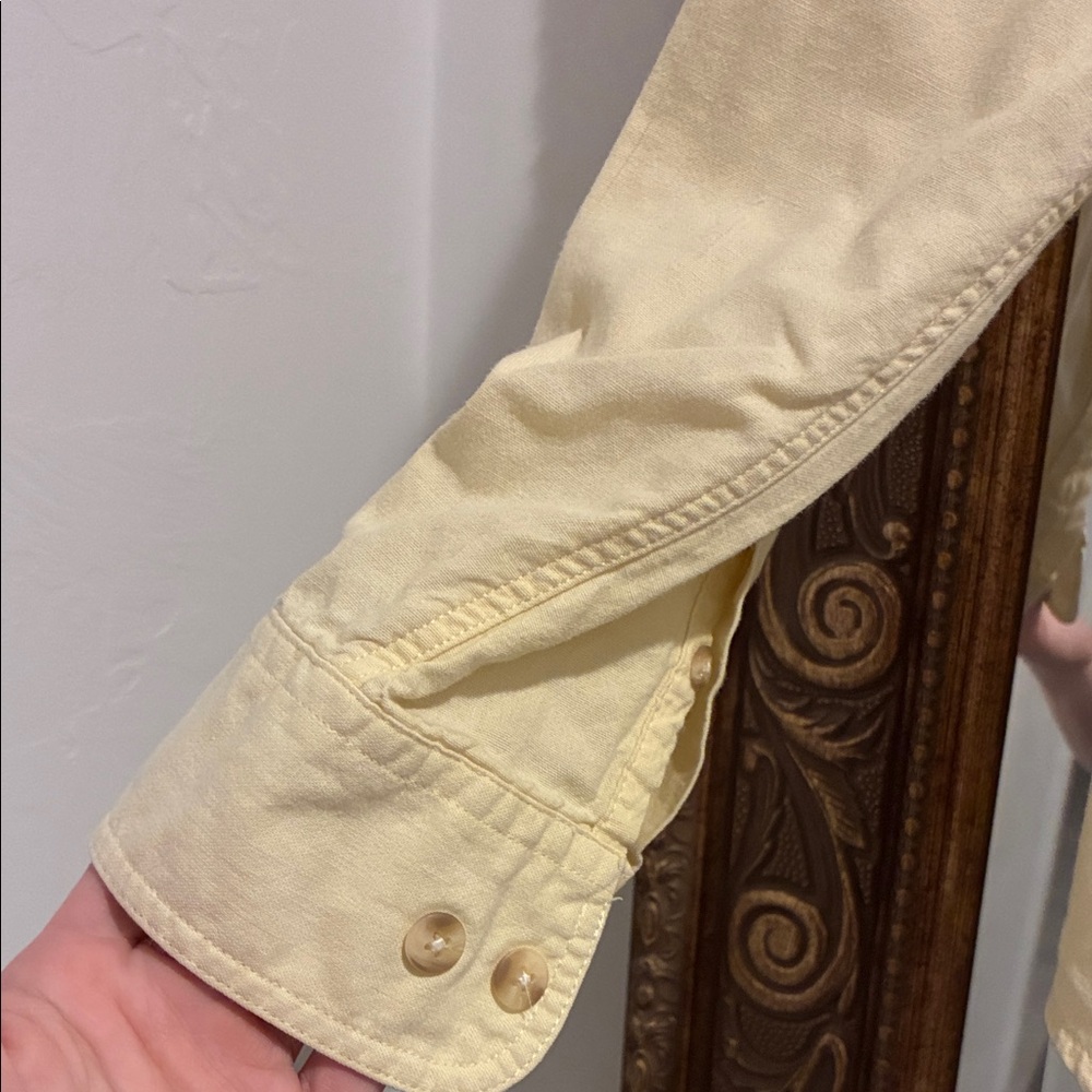 Vintage Disney Yellow Button Down Shirt with Winnie the Pooh - Picture 5 of 5